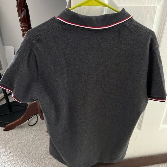 Moncler Polo With Tricolor Detail